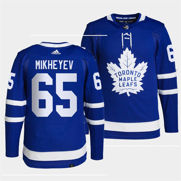 Men's Toronto Maple Leafs #65 Ilya Mikheyev adidas Home Blue Player Jersey